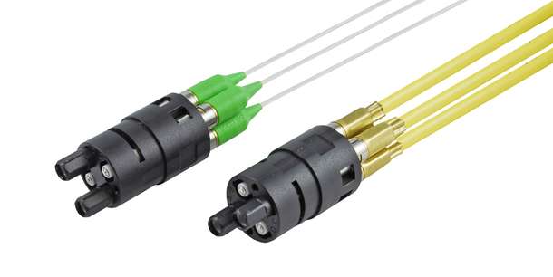OEM insert optique / électrique DM4 pour utilisation dans une variété de connecteurs extérieurs et industriels