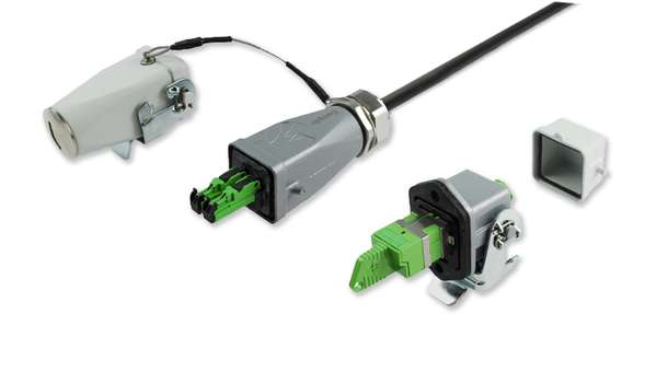 Système à connecteur à fibre industriel duplex E-2000®